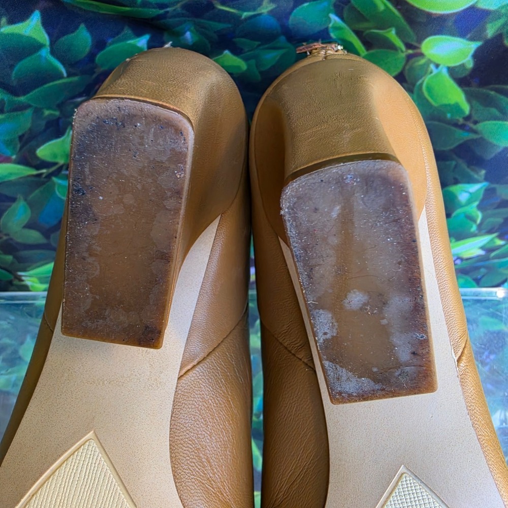 Franco Sarto Venture Booties Womens 6.5 Tan Leather Pointed Toe Western - Picture 10 of 16